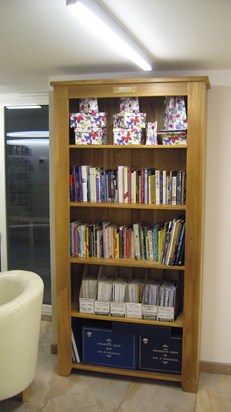 Adam's bookcase at TCF 001