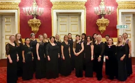 Jody with the North London Military Wives Choir in St James’ Palace