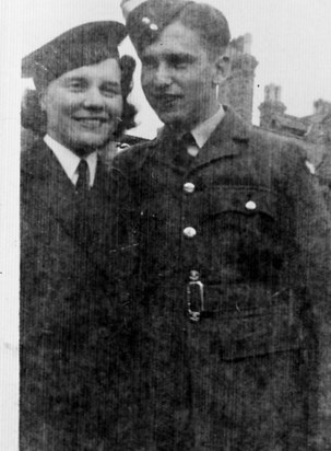 Doris with her brother Eric during the war in 1943
