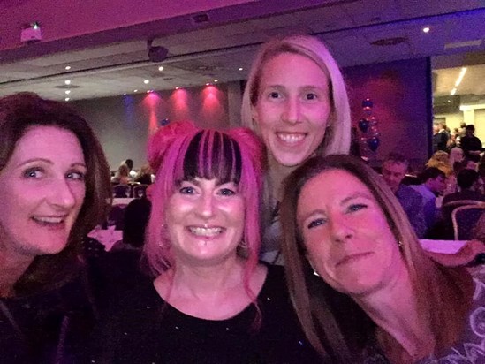 Lisa, Emily, Roisin and Clare at the Awards ceremony