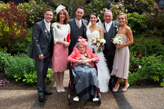 Family at Esther and Liams Wedding