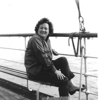 June on a boat in 1966