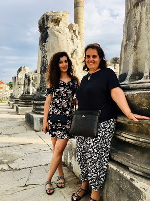 on our girls trip in Turkey 