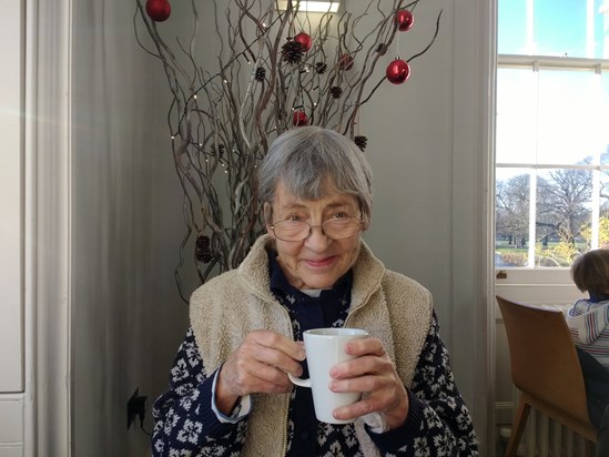 In the cafe at Clissold House Christmas 2018- picture by Sue Treherne