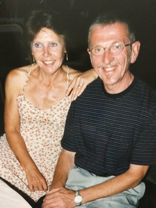 Judy and Graham at a family party