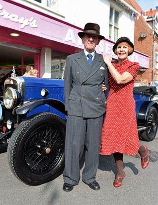 Judy and Graham at a 1940’s weekend, Sheringham 2015