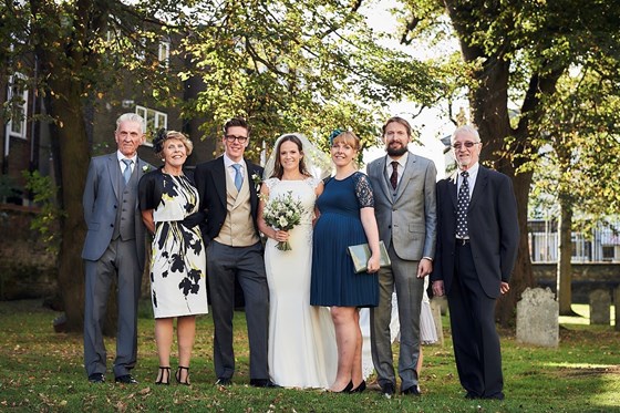 The Roberts family on Lewis & Amanda’s wedding day, September 2017