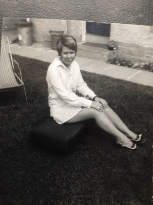 Judy in her teenage years: a young Mod