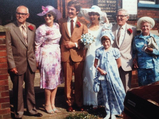 Judy and Graham's wedding 1981