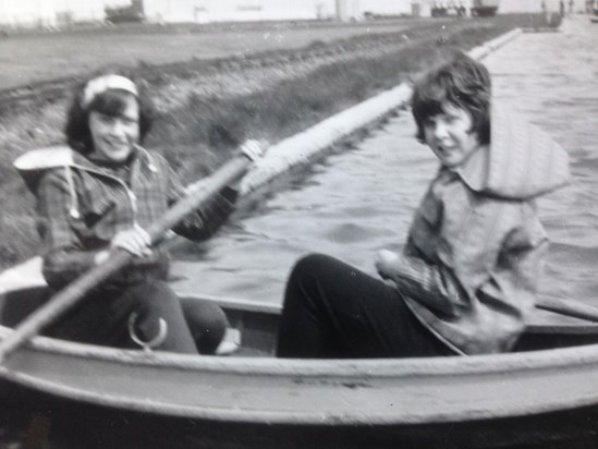 On a boating lake with Dawn