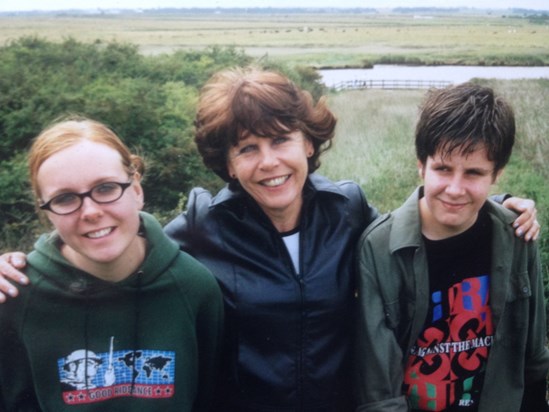 At Burgh Castle overlooking the Waveney.