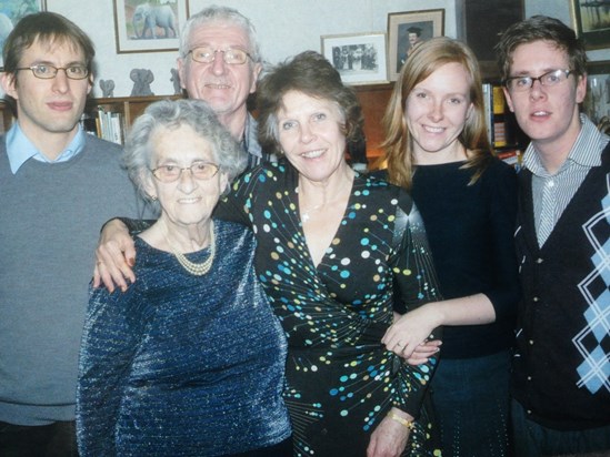 Seb, Grandma, Chris, Judy, Ruth and Lewis.