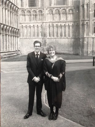 Graduation Day at Ely Cathedral with Lewis.