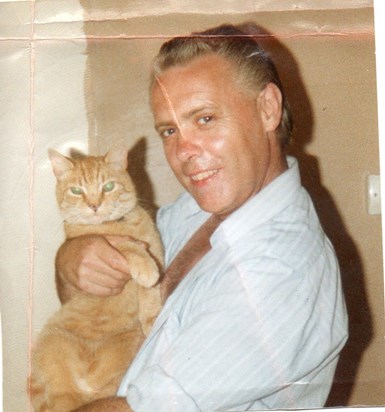 Ken with his cat