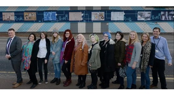 NGN Redheugh Gasholder community mural unveiling