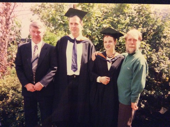 Graduation with Les Dad and Karen