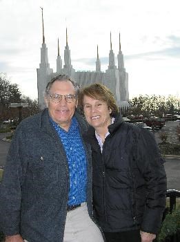 Dad and Mom, DC Temple, Christmas '05