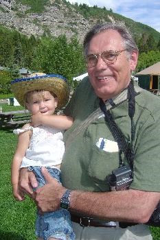 Dad with grandbaby Luci, Sundance, July '04