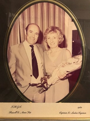 Flackwell Heath Golf Club 1980 - Russ Fitt - Men's captain, Anne Fitt - Ladies captain