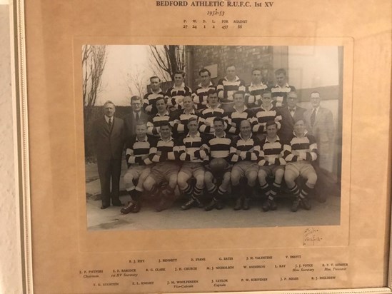 Bedford Athletic R.U.F.C. 1st XV 1952 - 1953