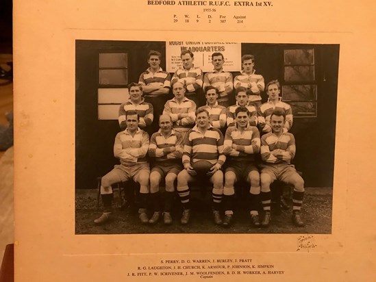 Bedford Athletic R.U.F.C. Extra 1st XV 1955 - 1956