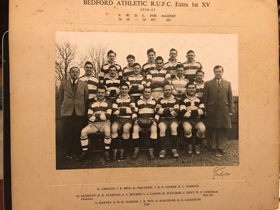 Bedford Athletic R.U.F.C. Extra 1st XV 1956 - 1957