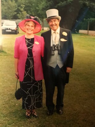 With Brenda at Royal Ascot 2002