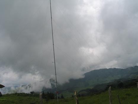 Windmeetmast in Costa Rica  die Jord in de zomer van 2007 geplaatst heeft.