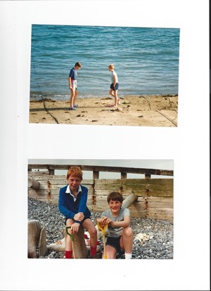 Austen and Anthony at the Scilly Isles