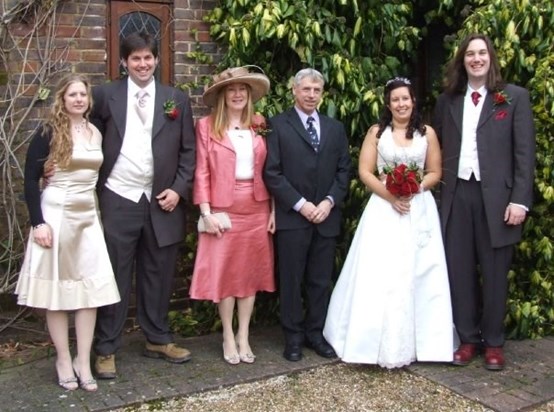 Jo, Stu, Me, Dave, Jen and my darling Austen.  What a fabulous day