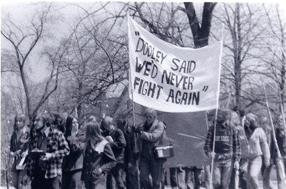 T and Niles Protesting the Vietnam War 1971