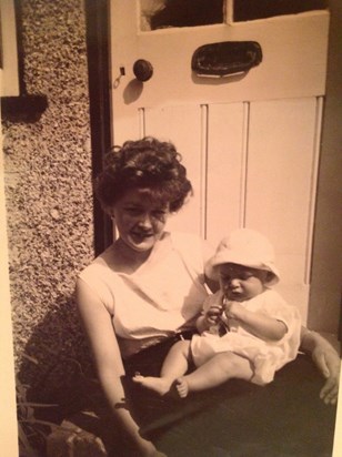 Mum and Barrold in 1960