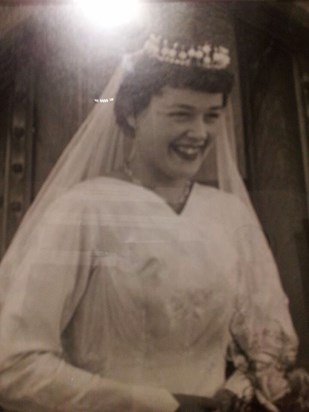 Mum's wedding day 1958
