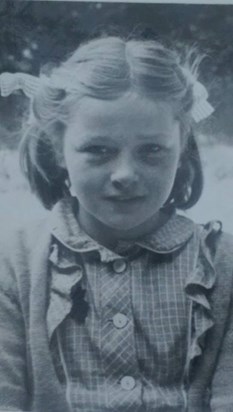 Mum as a little girl, a very naughty one at that!