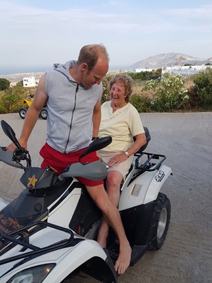 87years old new hip and still managed to go on quad bike