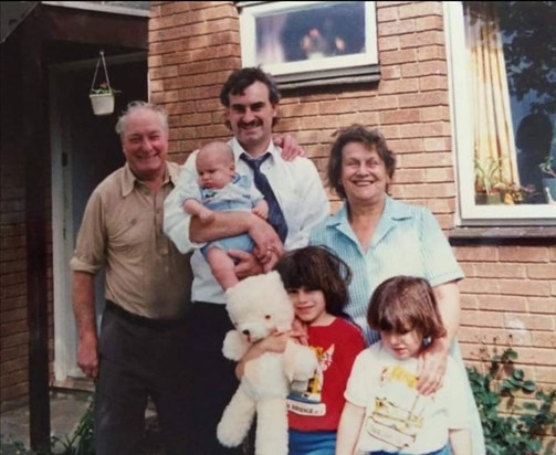 Dad, Percy and Ina and Lindsay, Lisa and David 