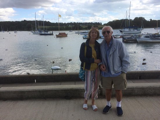 With daughter, Michele, at Woodbridge, suffolk