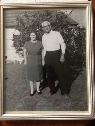 George's mum and dad, George and Mary at their home in Hullbridge, Essex.