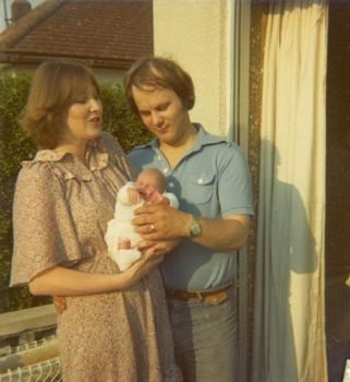 'A pair of Nicks' with their firstborn, Emma (May 1978)