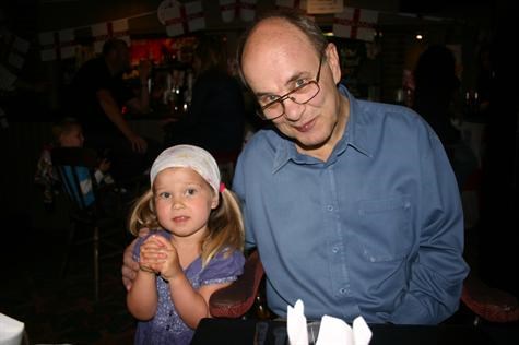 Annabelle & Grandad on Fathers Day 2010