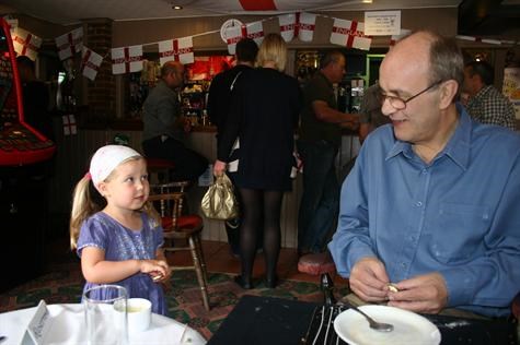 Annabelle & Grandad on Fathers Day 2010