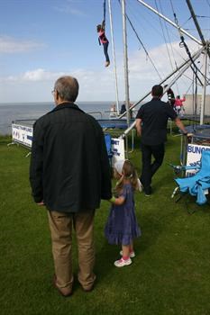 Annabelle & Grandad at Tankerton Sea Front on Fathers Day 2010