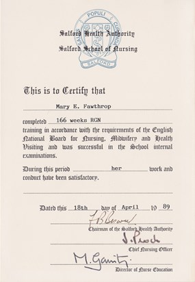 RGN Certificate