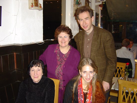 Betty with Geraldine and Jascha Nemtzov and his wife of Berlin 