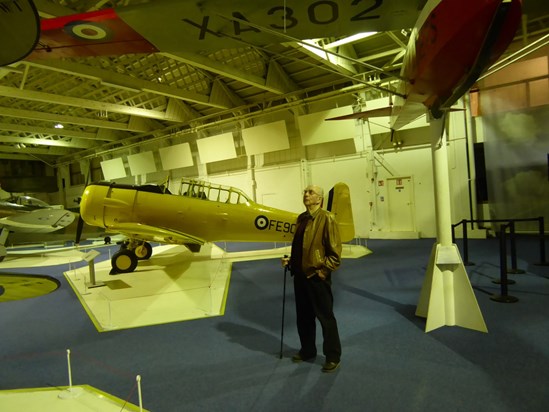 One of the types that Ian flew in training roles........the Harvard at RAF Hendon