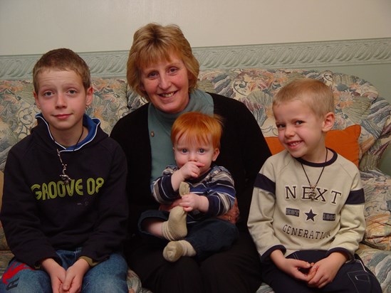 Nan with her grandsons (2003)