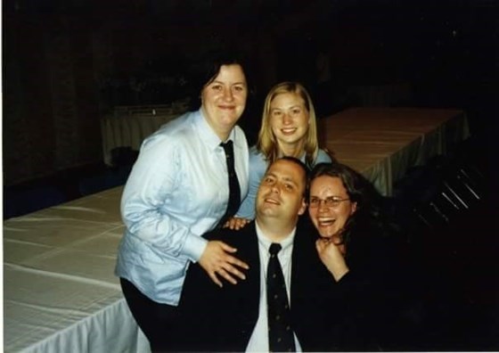 County College Graduation, Me, Steve, Helen. 2002?