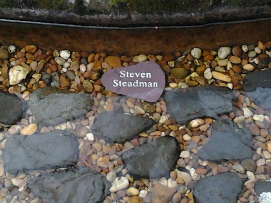 Steven's stone at Acorns
