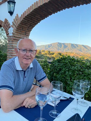John in one of his favourite places, La Cala