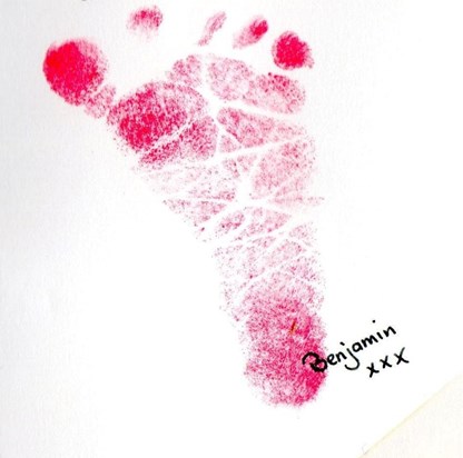 Ben's footprint on 28.05.2000